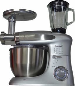 Keukenmachine 3in1 - Zilver - 2000W Kom 8L - hakmolen - crusher, blender, vleesmolen en diverse deeghaken - 6 snelheden + pulse functie — thumbnail 1