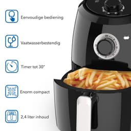 Daewoo DHFRYER Airfryer - Heteluchtfriteuse - 1000 Watt - Compact - 2.4 Liter - Timer — thumbnail 4