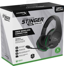 HyperX Cloud Stinger Core Draadloze Gaming Headset - Zwart groen - Xbox Series X|S/Xbox One — thumbnail 5