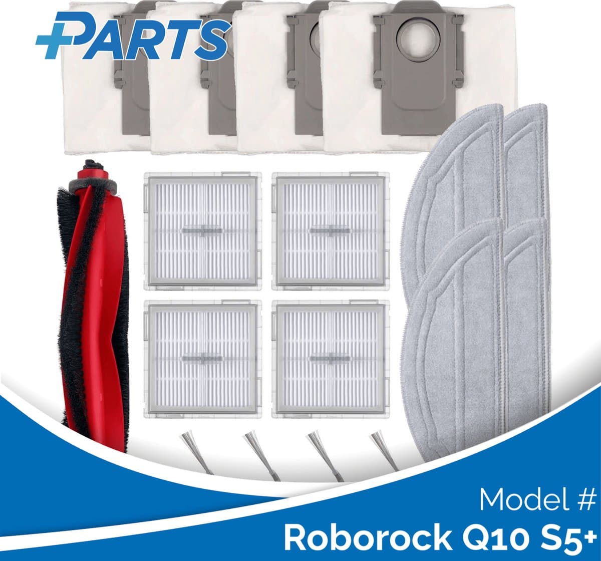 Roborock Q10 S5+ Onderhoudsset (Plus.Parts® alternatief voor Q10 MAINTENANCE SET) — afbeelding 1