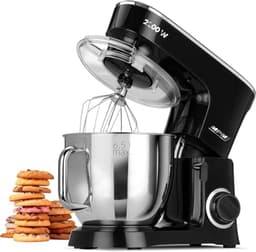 Professionele Keukenmixer met 6.5L Kom en 6 Snelheden - Ideaal voor Brood, Taarten en Meer — thumbnail 1