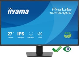 iiyama ProLite X2792QSU-B1 - 27 inch - QHD - IPS - USB-Hub (2x) - Energy label B — thumbnail 3