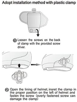 Montagebeugel voor Bluetooth headset intercom voor motorhelmen — thumbnail 1