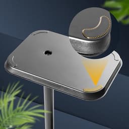 Hoofdtelefoonhouder met kantelbare telefoonstandaard - Aluminium en ergonomisch ontwerp voor thuis en kantoor — thumbnail 3