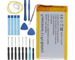 1500 mAh 3,7 V Batterij compatibel met e-readers - voor Kobo, Pocketbook, Nook, Tolino - Langdurige batterijduur