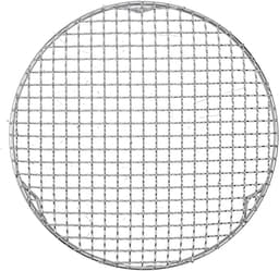 rond koelframe, 201 roestvrij stalen bakrooster, draad-ovenrooster voor bakken, koken, stomen, ronde kookplaat, grillrooster, airfryer-accessoires (24,5 cm) — thumbnail 4