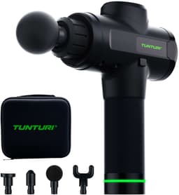 Tunturi MG50 Massage Gun - Incl. Opzetstukken en koffer - Oplaadbaar massage apparaat - Massage pistool - Kleur: zwart — thumbnail 1