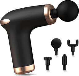 Spiermassagepistool, deep tissue massagepistool, uitgerust met 6 snelheden en 4 verwisselbare massagekoppen, draagbare elektrische massage-apparaat, verlicht snel spierpijn. — thumbnail 1