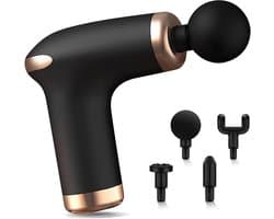 Spiermassagepistool, deep tissue massagepistool, uitgerust met 6 snelheden en 4 verwisselbare massagekoppen, draagbare elektrische massage-apparaat, verlicht snel spierpijn.