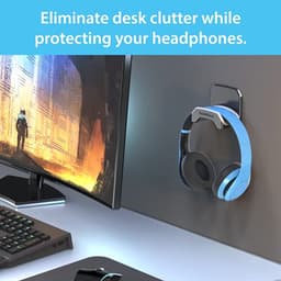 Gaming Headset Hanger met Verwijderbare Plakstrips - Eenvoudig en Beschadigingsvrij Monteren — thumbnail 5