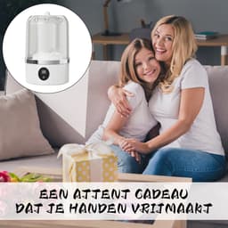 QTTVBTNA - 1L Mini wasmachine - Kleine draagbare wasmachine - Voor baby- en ondergoed - USB-oplaadbaar - Compact & stil - Wit - 12.5x12.5x20.5cm - 1 stuk — thumbnail 3