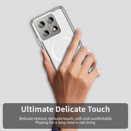 Allecto plus - Magnetische hoes Xiaomi 14T - Schokbestendig - Premium siliconen - Mat - Kleurrijk - Wit — thumbnail 2