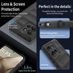 Allecto plus - Hoesje voor smartphone, schokbestendige siliconen bumper hoes, anti-drop design, ultradun en duurzaam, donkergrijs, beschermhoes. — thumbnail 4