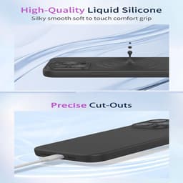 Allecto plus - Ultradunne siliconen hoes voor smartphone, schokbestendig en huidvriendelijk - Zwart — thumbnail 5