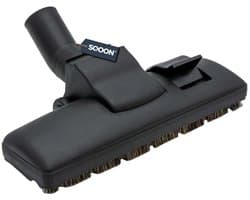 SQOON® Combi zuigmond 35 mm geschikt voor Miele, Bosch, Siemens & Panasonic - Met natuurhaar & 2 wielen - Voor harde vloeren & tapijt