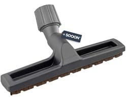 SQOON® Harde vloeren zuigmond universeel - Geschikt voor 30-37 mm aansluiting - Extra lang natuurhaar - Met rubberen wieltjes - 1 stuk