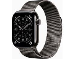 Apple Watch 11 - Wifi + 5G - 46mm - Slate Titanium Case with Slate Milanese Loop - S/M
