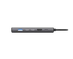 Sitecom - 6 in 1 USB-C Power Delivery Multiport Hub - Ethernet - HDMI 2.0 - 4K 60Hz - USB-C - USB-A - 10Gbps