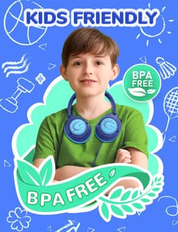 Koptelefoon kinderen met draad - Kinderkoptelefoon - Bedrade hoofdtelefoon - Veilig volume - School - Tablet - Laptop - Reizen - Muziek luisteren — thumbnail 2