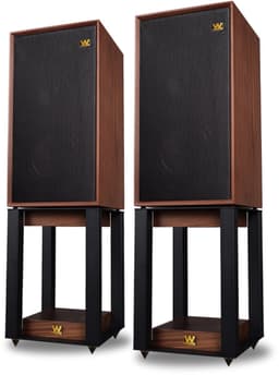 Wharfedale Linton Speakers met Luidspreker standaard - Hifi Stereo Set - Luidspreker Boxen - 3-weg Luidspreker - Set van 2 - Walnoot — thumbnail 1