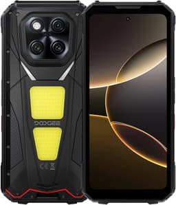Rugged smartphone met ingebouwde projector – 5G Android 15, 36GB RAM, 512GB opslag, 20500mAh accu, 200MP camera – DOOGEE V Max Play VIP Zwart — thumbnail 1