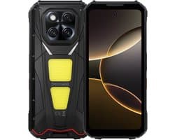 Rugged smartphone met ingebouwde projector – 5G Android 15, 36GB RAM, 512GB opslag, 20500mAh accu, 200MP camera – DOOGEE V Max Play VIP Zwart