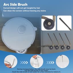 Accessoires gescht voor Roborock Qrevo Curv,Qrevo Curv S5X,Qrevo Edge,Qrevo Edge S5A,Qrevo S5V stofzuiger,2 hoofdborstels,2 HEPA-filters,6 stofzakken,4 reinigingsdoeken,4 zijborstels,1 borstel — thumbnail 3