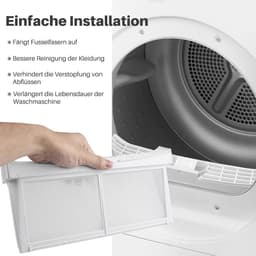 Filter pluizenfilter wasdroger - Geschikt voor Bosch 、Siemens 、Balay - 56x305x150mm - pluizenzeef wasdroger - 00652184 - 1 Stuks - Wit — thumbnail 5