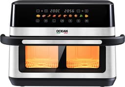 OCEAN OCAFK22120DWNX - Airfryer - 12L - 2200W - scheidingwand - XXL — thumbnail 1