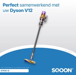 SQOON® Zuigbuis geschikt voor Dyson V12 detect donkergrijs/zwart - Model 971518-12 — thumbnail 3