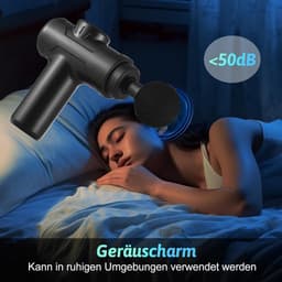 Draagbaar Mini Spiermassagepistool met 6 Snelheden en 4 Massagekoppen voor Spierpijn Verlichting — thumbnail 4