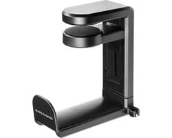 Verstelbare Clip-on Headset Stand met 360º Rotatie - Zwart