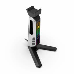 Headset Stand - Koptelefoonhouder - Standaard - 11-modi LED USB- Kabel Organizer- wit — thumbnail 2