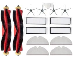 PolkaHome® Accessoireset – geschikt voor Roborock (S5, S5 Max, S6, S6 Pure, S6 MaxV, S50–S55, S60, S65, E4, E5), Xiaowa (E2–E5) en Xiaomi (1, 1S) Onderdelen robotstofzuigers – reserveonderdelen