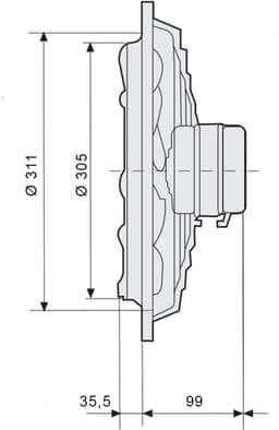 Soler & Palau HXM-300 Muurventilator - 230V AC - 41W - 1180 m³/h - 48dB - IP44 - HXM-300 — thumbnail 4