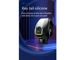 GD28 Bone Conduction TWS-hoofdtelefoon – Bluetooth 5.3 | Lichtgewicht Oorclip Headset voor Sport, Games & Werk - Zwart