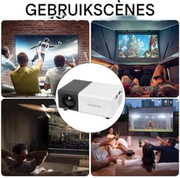 Vitdipy - Beamer - Projector - HD - Mini Projector - Smart Beamer - IOS & Android - Met Afstandsbediening - Resolutie van 320 x 240 - Zwart — thumbnail 5