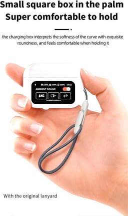 FS Fusion Pack EchoWave – Draadloze Bluetooth 5.4 Oordopjes met ANC & ENC – In-Ear Hoofdtelefoon – Noise Cancelling – LED Touch Display – Lage Latency Gaming – Oplaadcase – Nieuw 2026 ANC & ENC LED Touch Display– & ENC Ruisonderdrukking — thumbnail 2