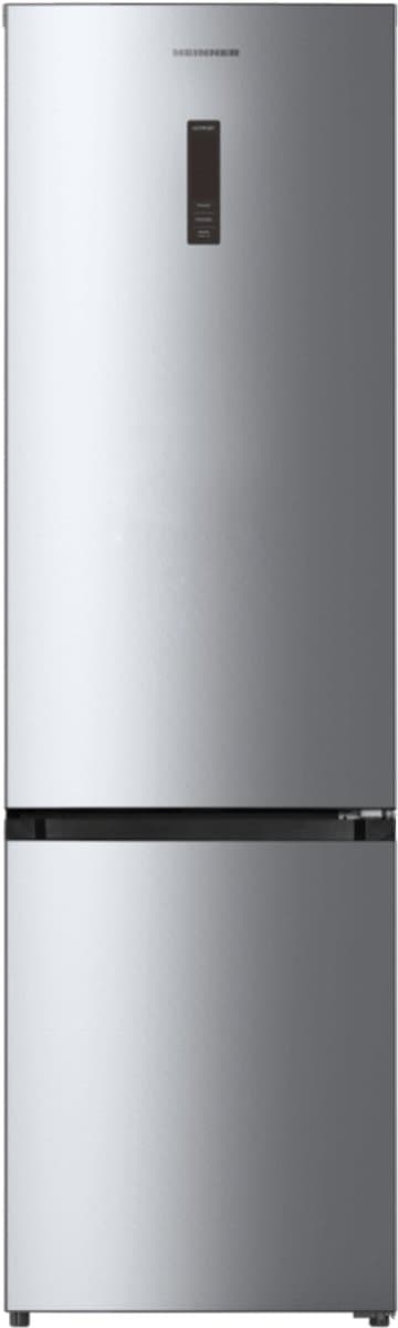 Heinner HCNF-HM377INVXC Koel-vriescombinatie 377 L – Full No Frost – Touchbediening met LED-display – Holiday-functie – Super-functie – RVS – 5 Jaar Garantie — afbeelding 1