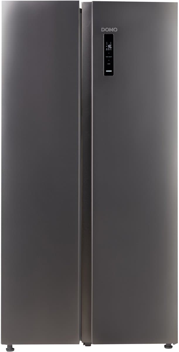 DOMO DO99506M koel-vriescombinatie – Amerikaanse koelkast – 555 liter – Energielabel D – No Frost – Inox Look — afbeelding 1