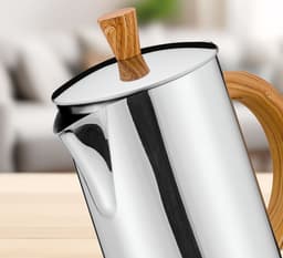 Cilio Figaro - Percolator / Espressomaker - 4-kops - Roestvrij staal - Kunststof — thumbnail 5