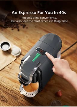 HiBrew 5 in 1 koffiezetapparaat - Senseo – Koffiemachine – Meerdere Capsules – Koffiepadmachine - Heet/Koud – 19Bar – 1450W – Zwart — thumbnail 5