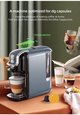 HiBrew 5 in 1 koffiezetapparaat - Senseo – Koffiemachine – Meerdere Capsules – Koffiepadmachine - Heet/Koud – 19Bar – 1450W – Zwart — thumbnail 4