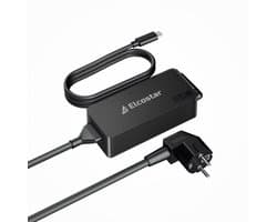 Elcostar® - 65W USB C Adapter – geschikt voor Lenovo – Type-C Snellader – 5V/9V/12V/15V/20V – Originele laadprestatie – Veilig & krachtig ontwerp - laptop oplader - ac adapter