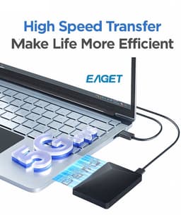 Eaget HDD schijf - Externe harde schijf - 1TB (2x500GB) dubbele schijf van 2x500GB - Externe harde schijven – Harde schijf – Plug and Play — thumbnail 2