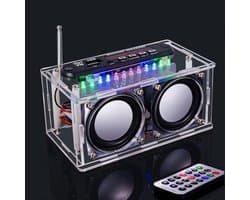 Doe-het-zelf Bluetooth-luidspreker Bouwset met Radio, Muziekversterker, Stereo met Display