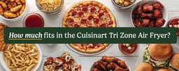 Cuisinart - Tri Zone 13,6 L Airfryer & Oven - 3 zones Heteluchtfriteuse (2x4,3 L + 5 L) - 9 functies - Sync Cooking - PFAS-vrije keramische coating - 2520 – 3000W - Zwart — thumbnail 14