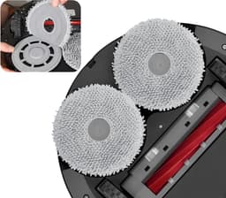 Veeg voor Roborock Qrevo / Qrevo MaxV / Qrevo S / Qrevo Curve / Saros 10R [set 6] Herbruikbare wasbare dweil — thumbnail 4