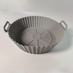 2 stuks - Bakmatten - Airfryer Siliconen Bakplaat - Airfryer siliconen bakmat - Ovenbestendige - Perfect voor koekjes, groenten en snacks - Grijs — thumbnail 4