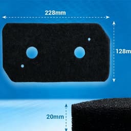 10 x Filterdroger - droger - Geschik voordroger Bosch Siemens-Spons filter- Herbruikbaar（ 228x128x20mm） — thumbnail 4